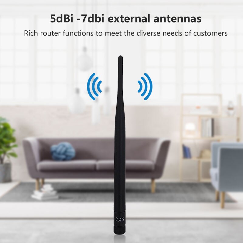 Cioswi WiFi Router Antenna RP SMA 5dBi 2.4ghz 5.5ghz 3G 4G LTE Antenna omni Wide Range SMA Pigtail Cable For Wireless WiFiRouter