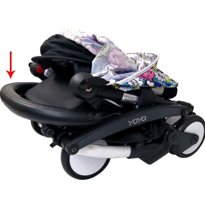 Bébé landau barre main courante Oxford tissu & PU cuir chariot accoudoir bébé poussette accessoires pour Babyzen yoyo yoya babytime chariot