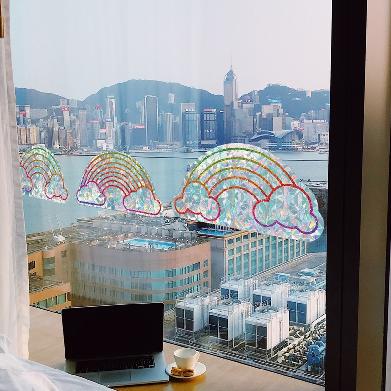 3PCS Rainbow Prism Electrostatic Glass Sticker Solar Catcher Window Sticker Glueless Window Film Removes Glass Window Stickers