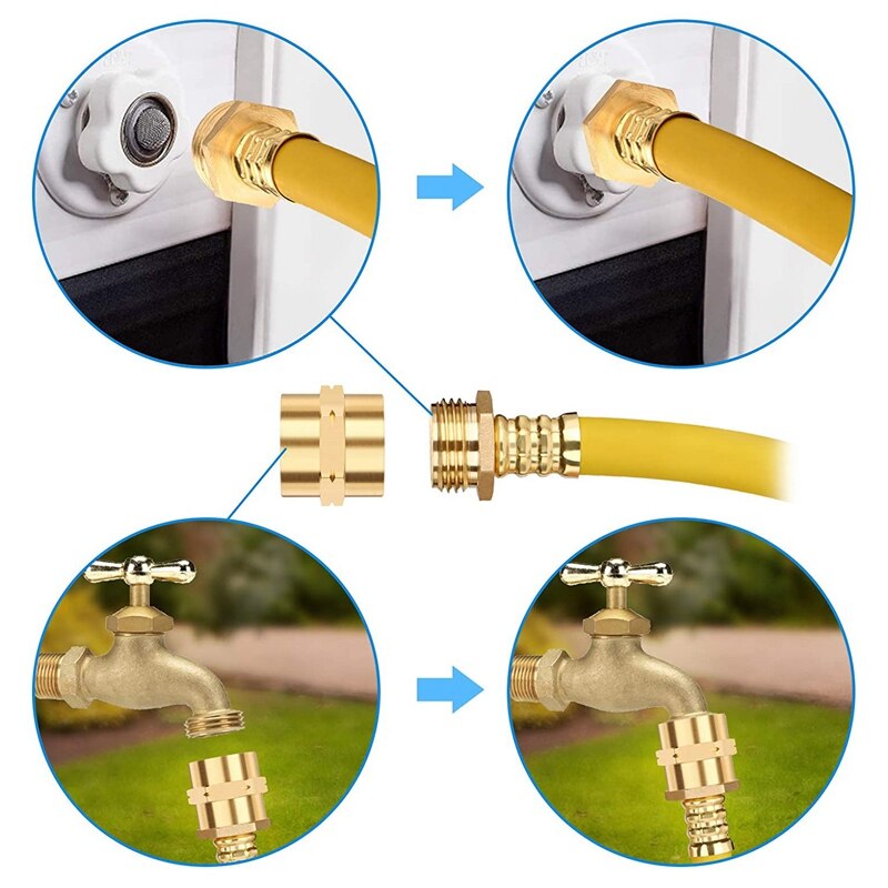 Rv Winterizing Kit Sprinkler Blowout Adapter Met Afsluitklep, 15 Inch Slang Voor Rv Camper Camper Boot
