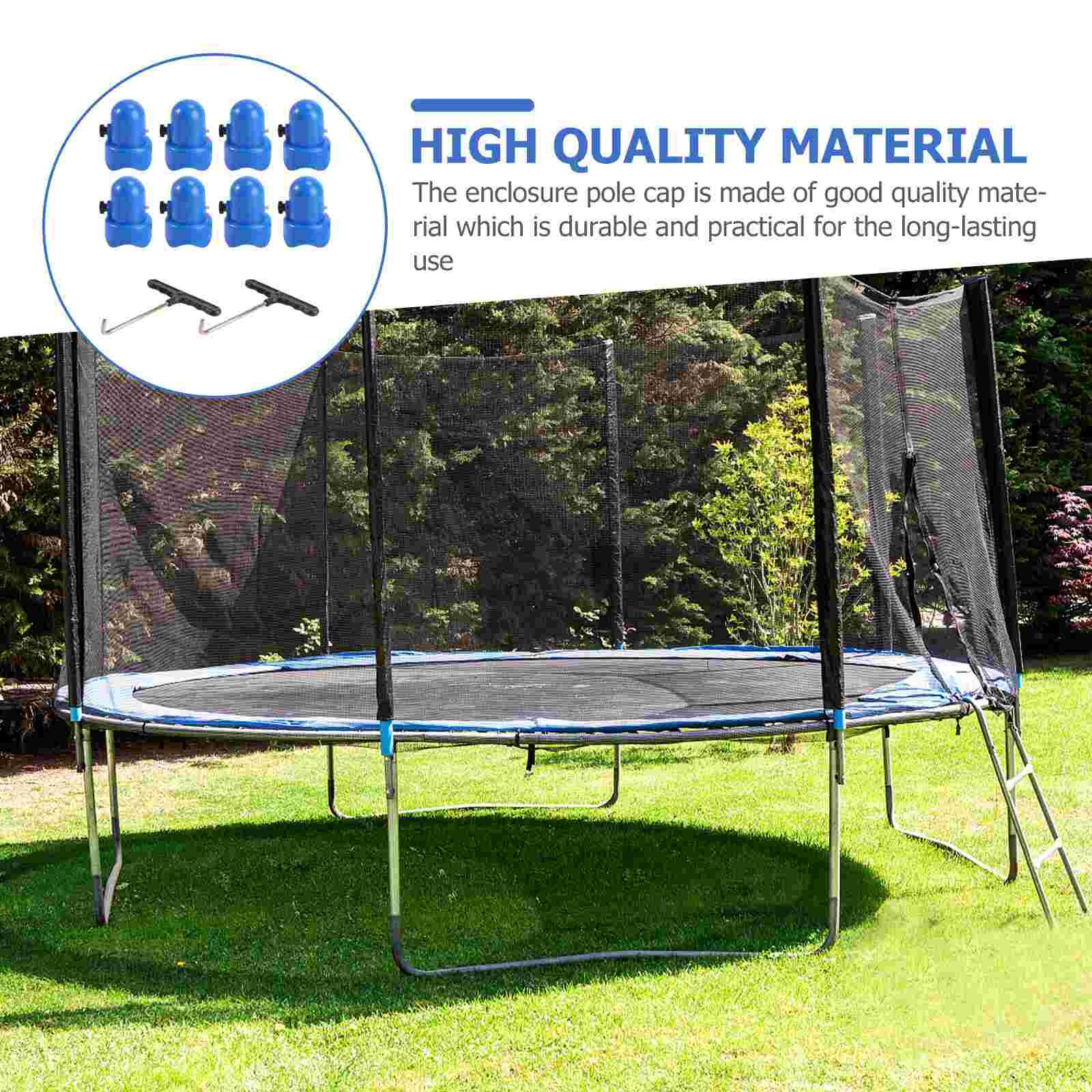 1 zestaw trampolina struktura obudowa słupki w kształcie litery T haki trampoliny