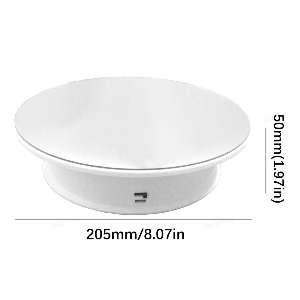 Photography 360 Degree Round Auto Rotating Remote Automatically Turntable Jewelry Display Stand Base for Photo Studio Shooting