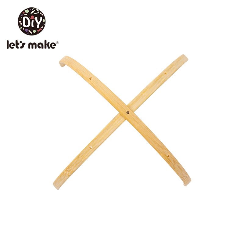Laten We 1 Set Baby Bed Bel Speelgoed Houder Hout Rammelaars Beugel Mobiele Wieg Pasgeboren Bel Wieg Speelgoed Voor 0-12 Maand Houten Diy Ambachten