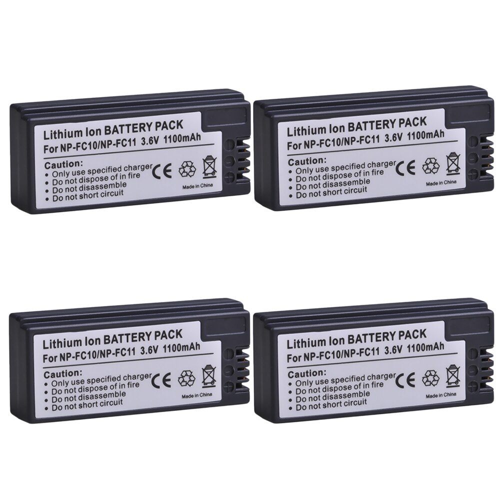 2x NP-FC10 NP-FC11 NPFC10 NPFC11 Li-ion Battery for Sony DSC-F77 F77A FX77 P10 P12 P2 P3 P5 P7 P8 P9 V1 Camera: 4 battery