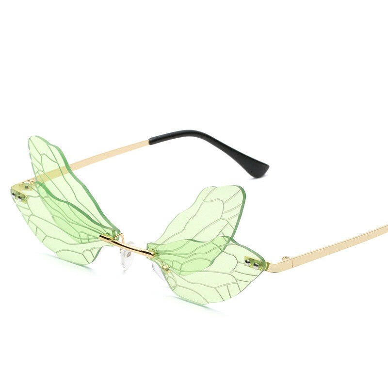 Gafas de sol sin montura para hombre y mujer, lentes transparentes de estilo Retro, con gradiente, a la: 04