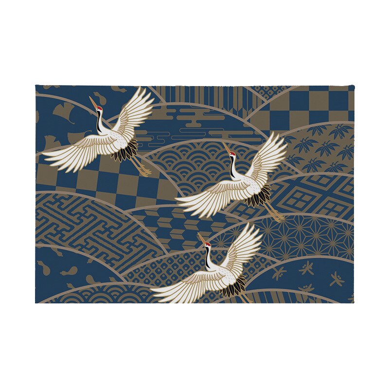 Mantel Individual de estilo japonés para mesa, alfombrilla aislante antideslizante para escritorio, arte japonés , pintura, posavasos único de 45x30cm: 8