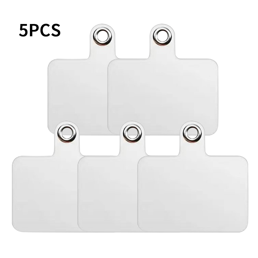 1/3/5/10Pcs Mobile Phone Anti-lost Lanyard Card Gasket Universal Transparent Clip Detachable Phone Hanging Cord Strap Tether Pad: Silver / Gray