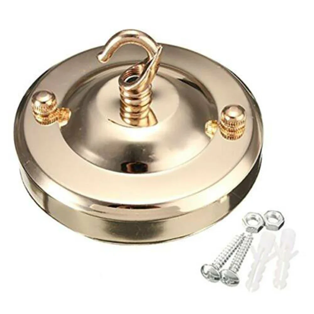 Lamponderdeel plafondplaat houder fitting haak lamp woonkamer hanglamp plaat vervangende rozet 10.5 x 6cm café kroonluchter: Goud