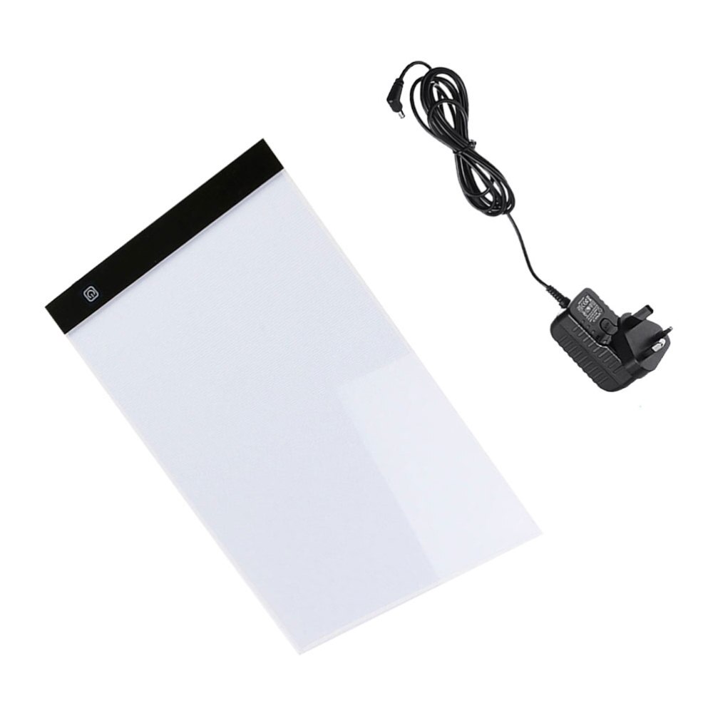 Portable A4 Size LED Light Box Ultra Thin 3 Settings Dimmable Brightness Stencil Board Drawing Board Tracing Animation Table wit