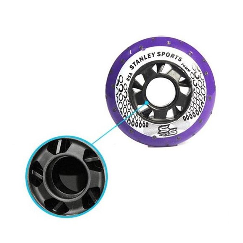 52 Fire Stenen Roller 8 Stks/partij 85A Inline Skates Wielen Sliding Roller Wielen Slalom Gratis Schaatsen Wielen 72 76 80mm LZ102