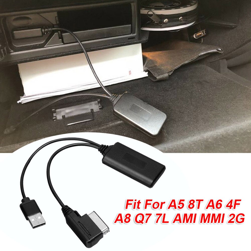 Adaptador de conector de Cable USB Bluetooth para A5 8T A6 4F A8 Q7 7L AMI MMI 2G 5V portátil