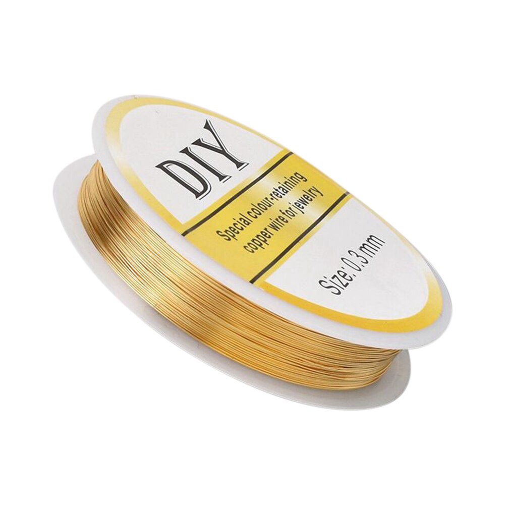 0.3Mm 20M Koperdraad Art Kralen Draad Voor Armband Ketting Sieraden Cord String Diy Kleurvast Kralen Accessoires Craft maken: GD