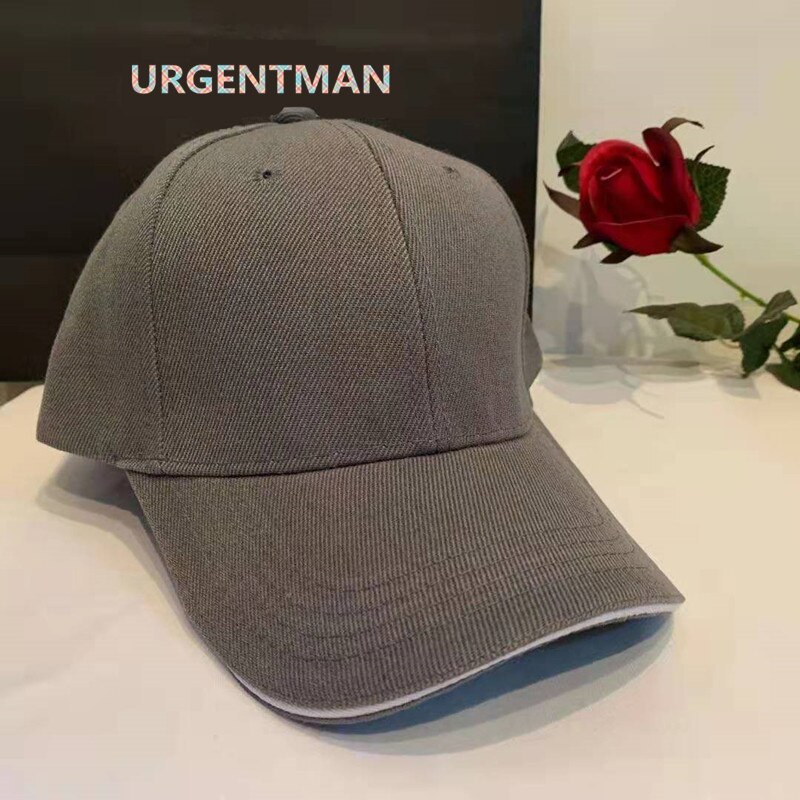 Unisex 6 Panel Cap Casual Acrylic Plain Baseball Cap Adjustable Hats For Women Men Hip Hop Cap Streetwear Dad Hat: Dark Grey