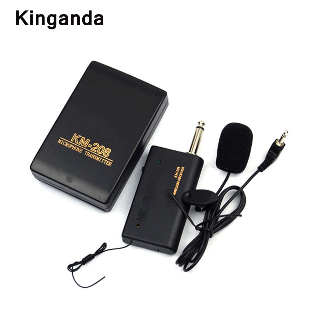 3.5mm mic Remote Wireless Microphone System Headset Lavalier Lapel Mic Receiver Transmitter Radio Megaphone Clip