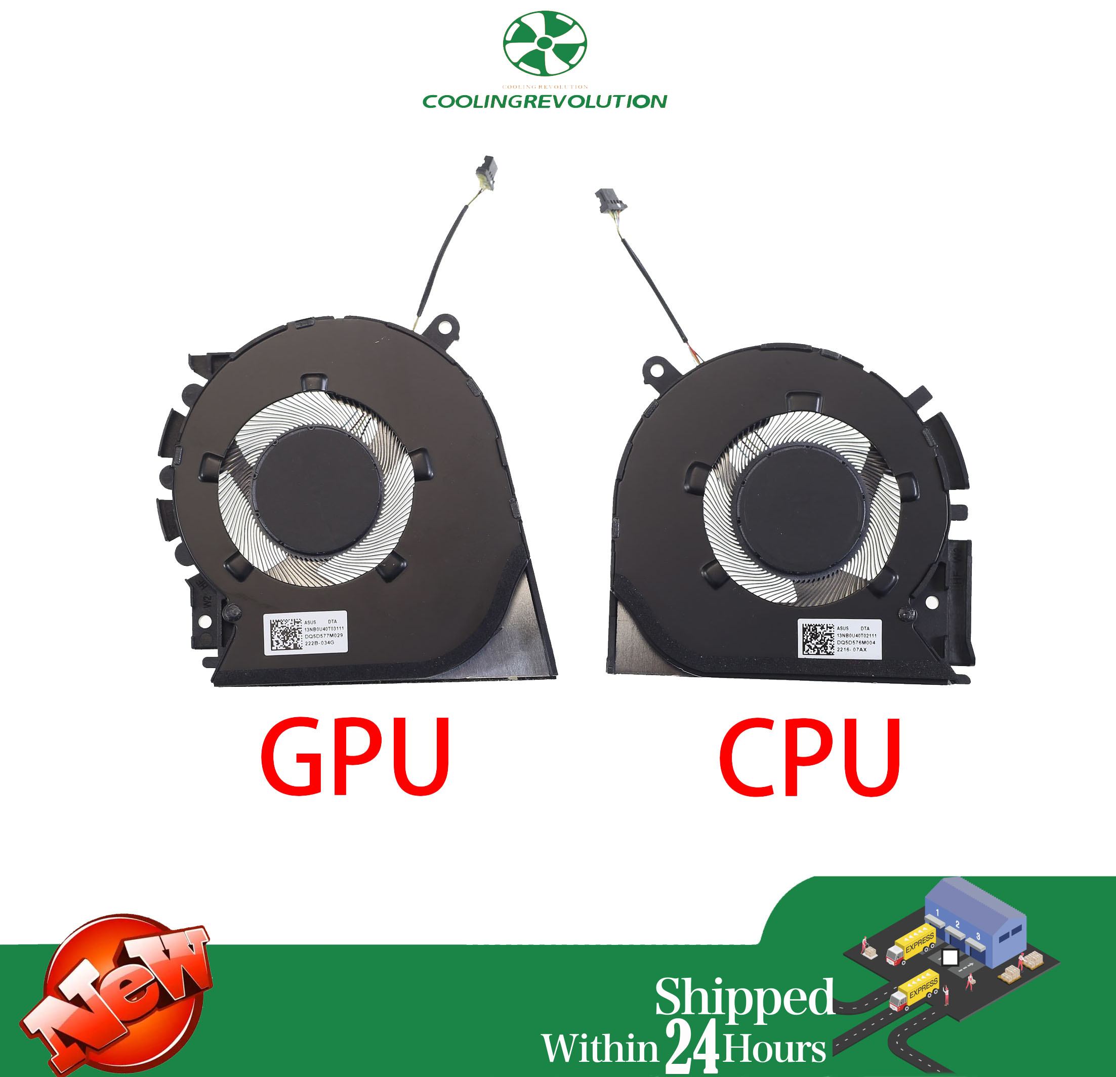 Laptop CPU GPU Cooling Fan ND75C76 For ASUS PRO 14 M3401Q K3400P M3400QA M7400 M7400Q X7400