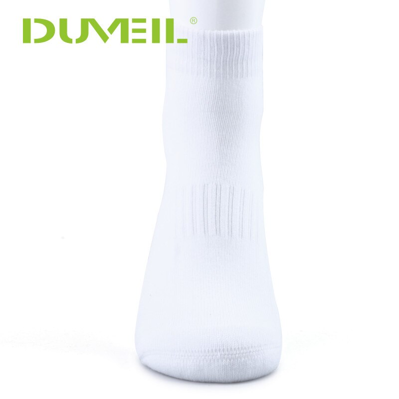 Duveil herr bomull sportstrumpor funktionell hjälp träning korta strumpor för löpning halkskydd booster buffrad jogging längdhopp