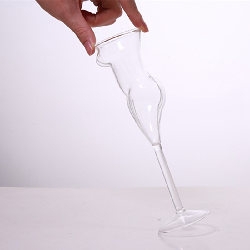 Vaso de cristal de vino con forma de copa para mujer, de vino, para bebidas de cóctel, creativos para la familia