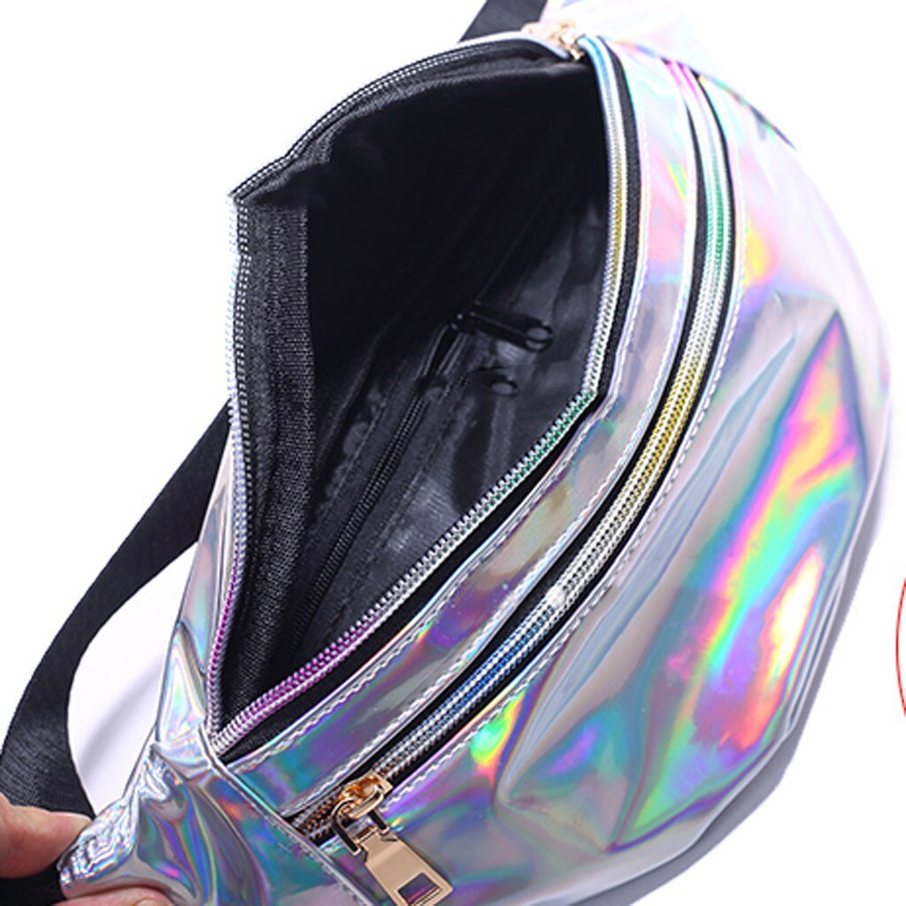 Ocean Blue Sequin Bag Women Crossbody Bags Sport Shoulders Bags For Women Waist Packs Waist Bag Phone Holder Outdoor G3