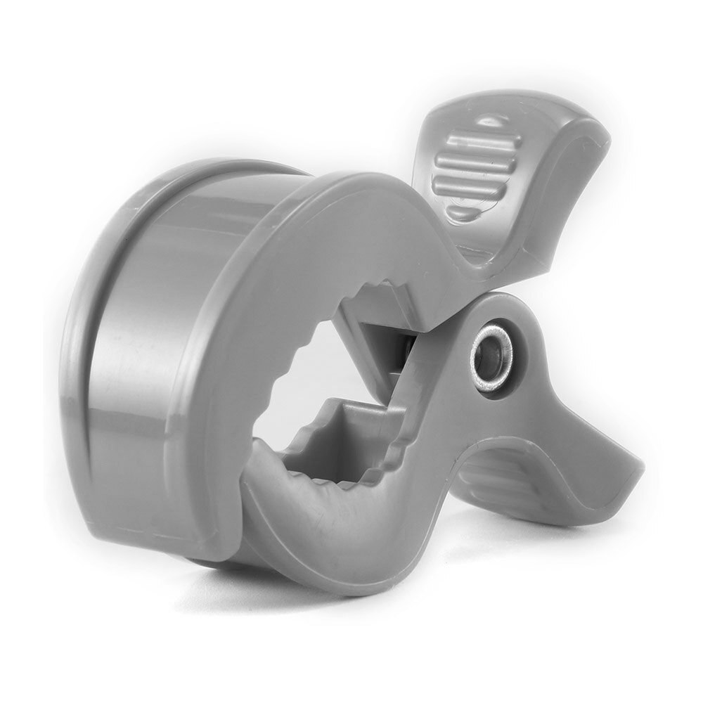 1 stuk kinderwagenaccessoires tepelklemmen baby-autostoelaccessoires kinderwagen kinderwagenhaken speelgoedhoes multifunctionele dekenklemmen: Lichtgrijs