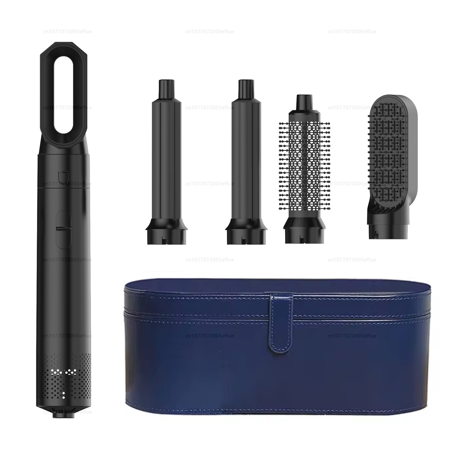 5 in 1 Hair Dryer Comb Set Curling Iron Hair Straightener Styling Tool Air wrap Hair Dryer Household: Yellow / US