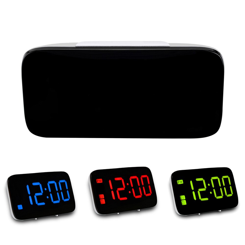 Digital Alarm Uhr Stimme Kontrolle Schreibtisch Uhren groß LED Anzeige Pro Heimat mit Schlummern Nacht sichtbar