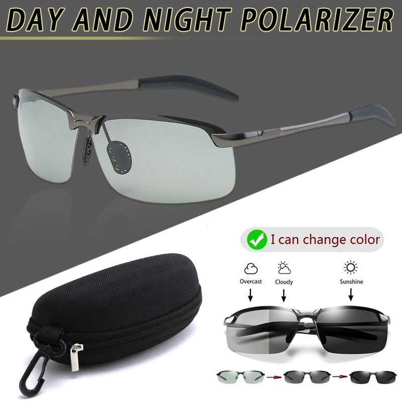 Brainart men photochromic óculos de sol com lente polarizada para condução ao ar livre puo88