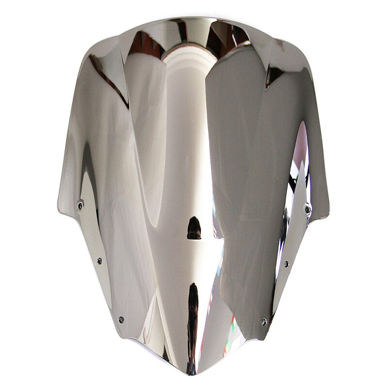 ABS Windscreen For Yamaha FZ1 FZS1000 Fazer 2006 Double Bubble Motorcycle Windshield Iridium Wind Deflectors: Sliver