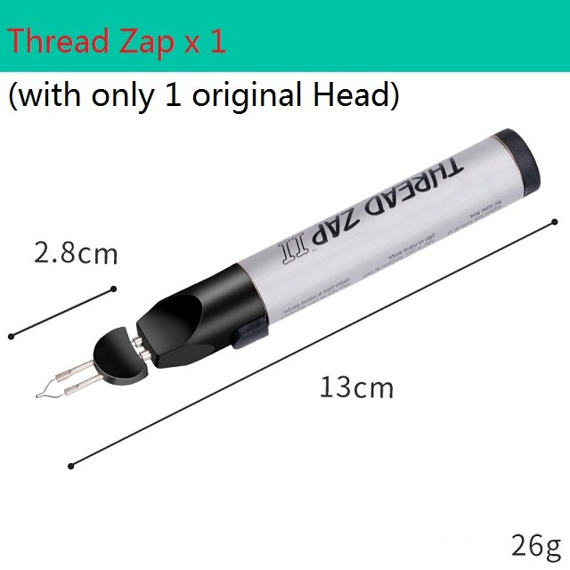 Quemador de soldadura de hilo, pluma de cera de soldadura de fusión de repuesto, crayones de soldadura para cera de molde de joyería, crayones, sin batería: Thread Zap x 1