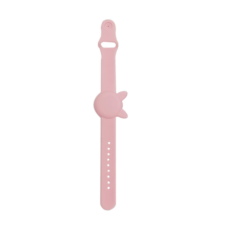 Voor Apple Airtags Kinderen Pols Bandjes Siliconen Case Air Tag Accessoires Protector Tracker Beschermhoes Voor Airtag Horlogeband: Pink New