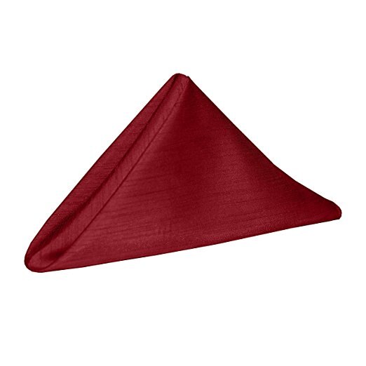 Servetdoek, bruiloft, bruidsdouche, verjaardag, jubileum, vrijgezellenfeest, kerstroos, tafeldecoratie: Bordeauxrood