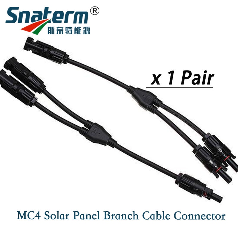 1Pairs X Solar Connector Y Tak M/M/F En F/F/M, Y 2 Type Man 1 Vrouwelijke En 2 Vrouwelijke 1 Mannelijke Zonnepaneel Kabel Tak Connector