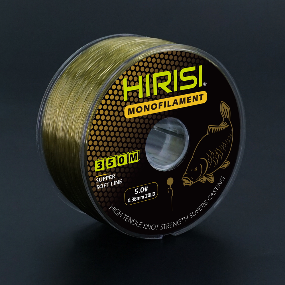 Hirisi-sedal de pesca súper fuerte de 350m, monofilamento japonés de nailon, accesorios de pesca de carpa, 12LB-20LB