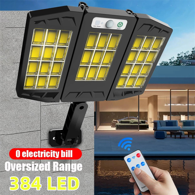 Straatlantaarn Buiten Waterdichte Led-Muursensor Bewegingslamp Met 3 Verlichtingsmodus Vouwlicht Voor Tuin Achtertuin