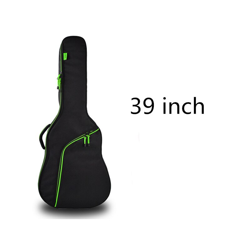 Funda de guitarra espesar gente portaaviones Balladry de cuerdas de acero acústica clásica 35 36 38 39 40 41 caso mochila accesorios llevar trabajo: 38 39 inch green