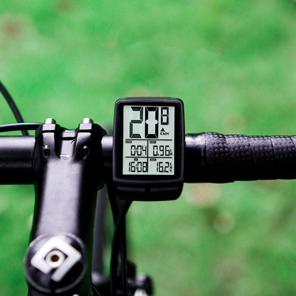 1pc Wireless Bike Computer With LCD Digital FSTN display Bicycle Odometer Speedometer Cycling Stopwatch Riding Accessories Tool