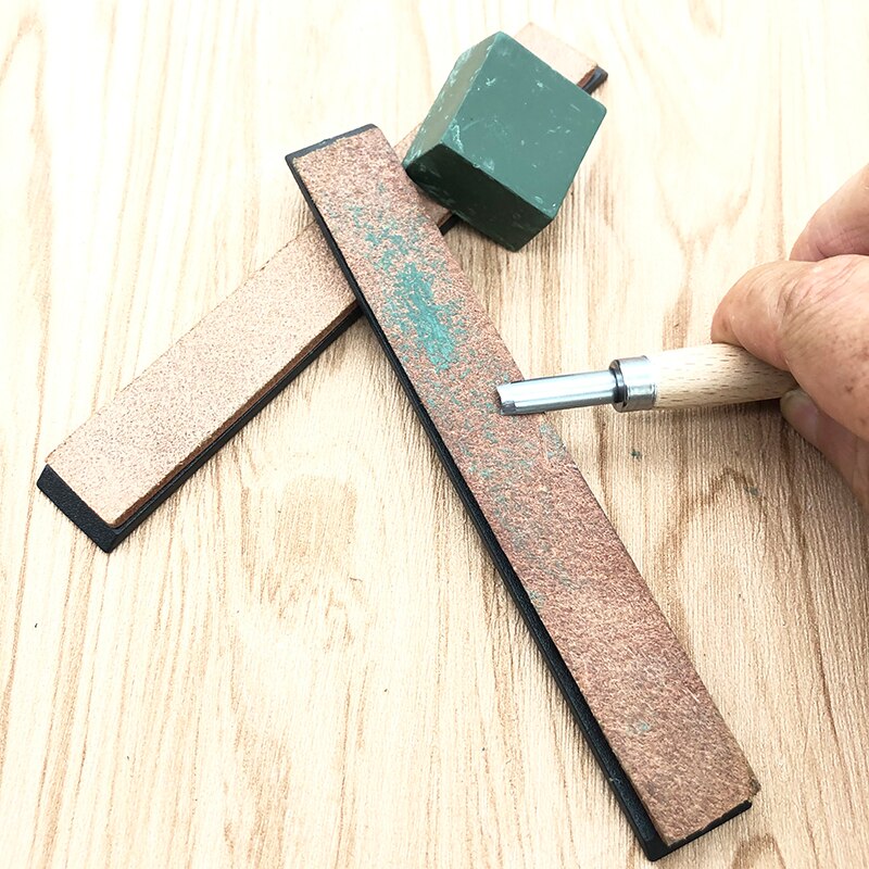 Leather Pimp swinging cloth razor polishing Sharpening stone knife sharpener Auxiliary tools polishing wax sharpening system