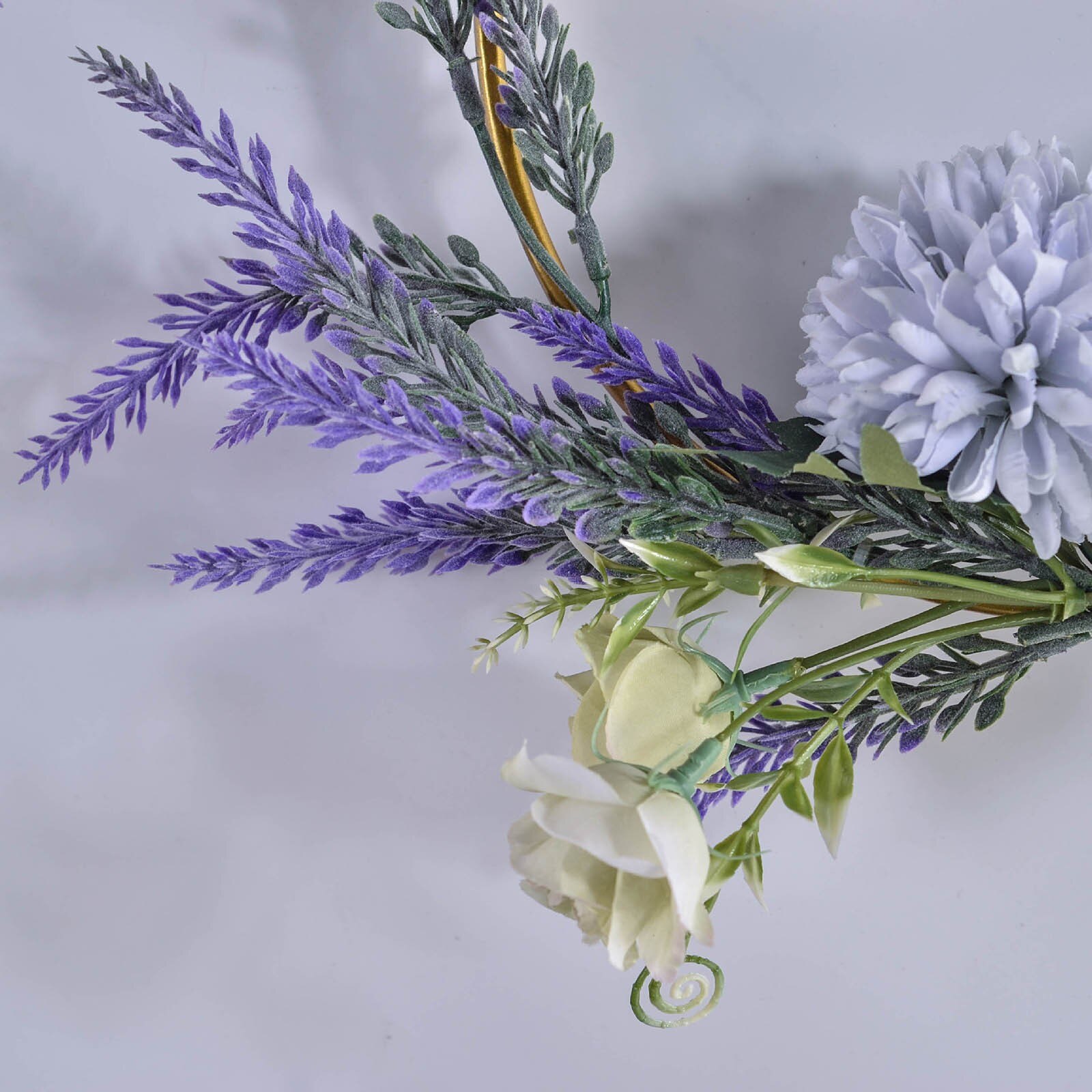 Diy Krans Guirlande Kunstbloem Simulatie Smeedijzeren Lente Bloem Plant Garland Home Wieden Muur Opknoping Decoratie