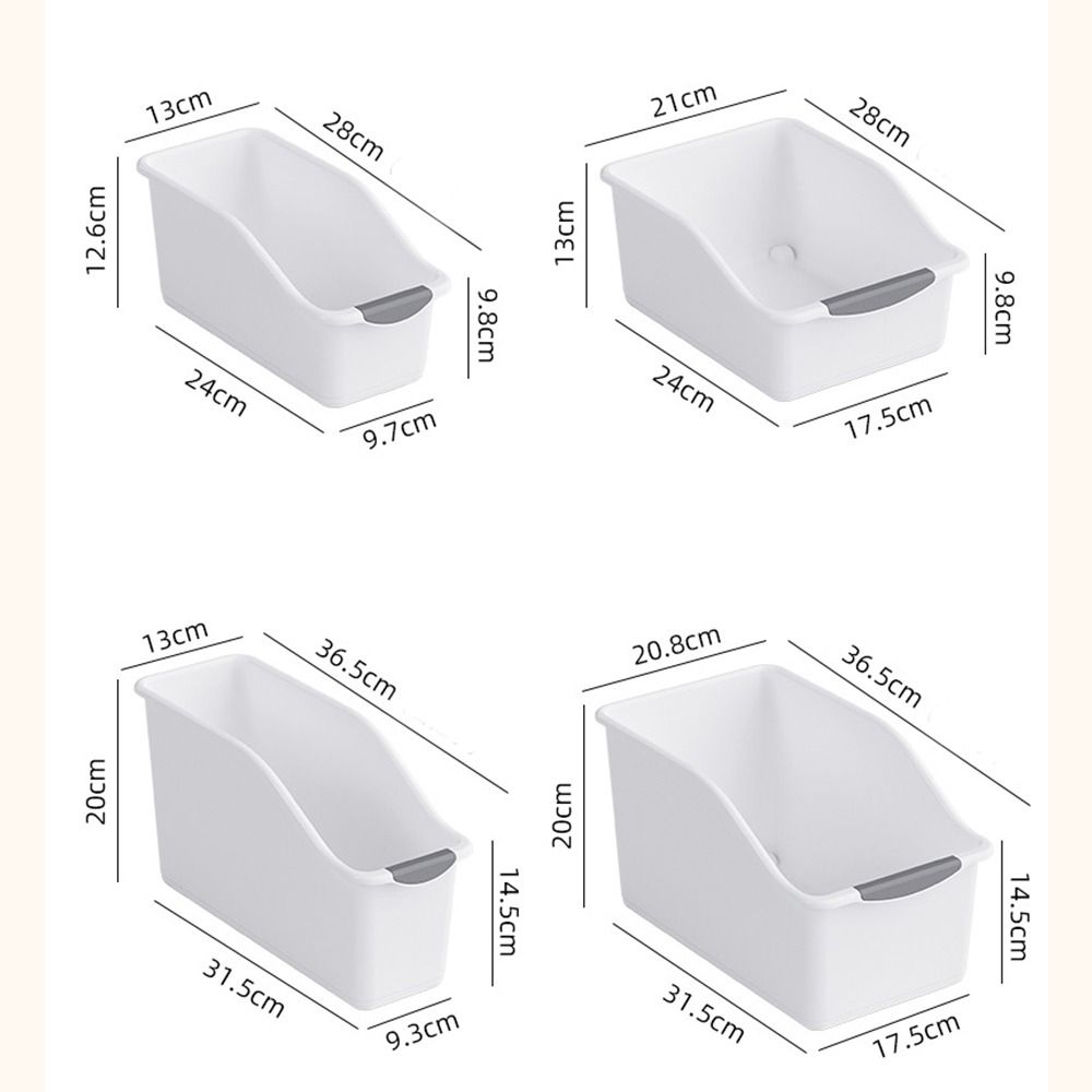 Plast oppbevaringsboks skuffstil multifunksjonell snacks krydderkurv med bunntrinse diverse sorteringskurv
