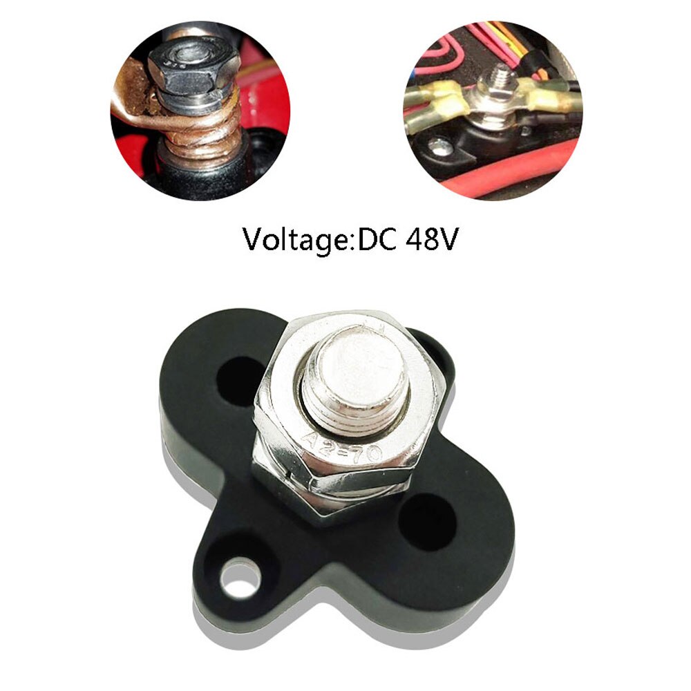 Iztoss enkele zware aansluitbouten met aansluitbus voor stroomklemmen verbinding negatief  m10 (3/8 ")  + m10 (3/18 ")