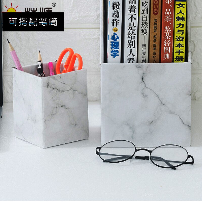 Foldaway File Holder Marble Newspaper Box Desk Top... – Grandado