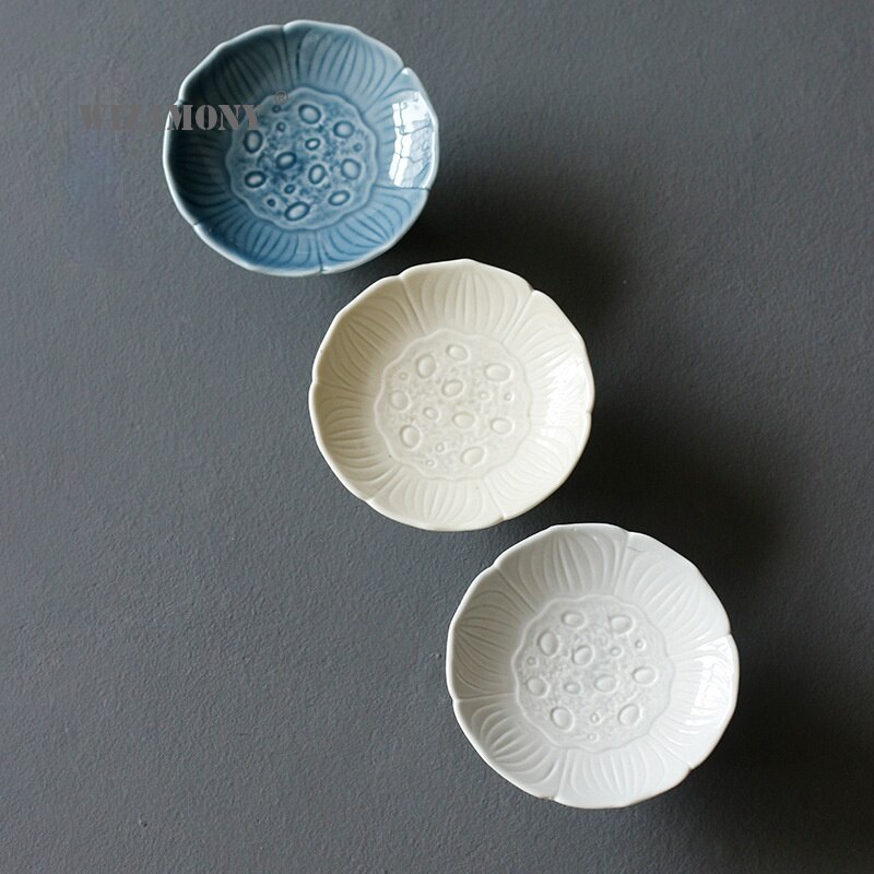 WIZAMONY fruit snack fruit tray ceramic high tea tray tea ceremony Japanese fruit nut dish