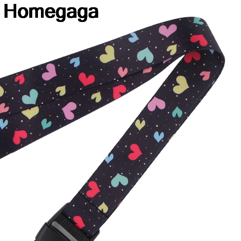 Homegaga Liefde Harten Paar Lanyards Nekkoord Id Badge Telefoon Houders Ketting Voor Sleutels Id Badge Houders Singels Linten D2324