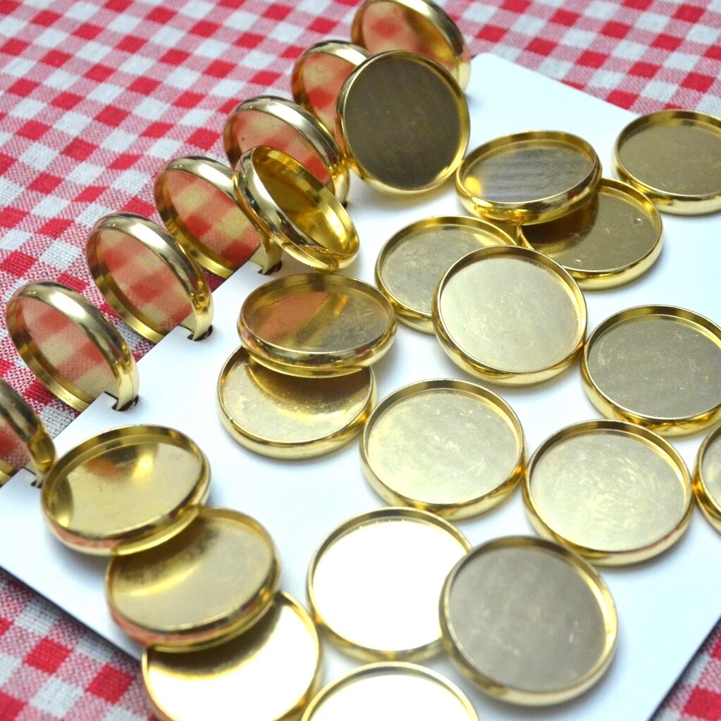 12pcs 35mm Disc Binding A4 Binder Ring for Notebook Paper Ring Planner Ring Binder Mushroom Hole Binder Gold Binding Discs