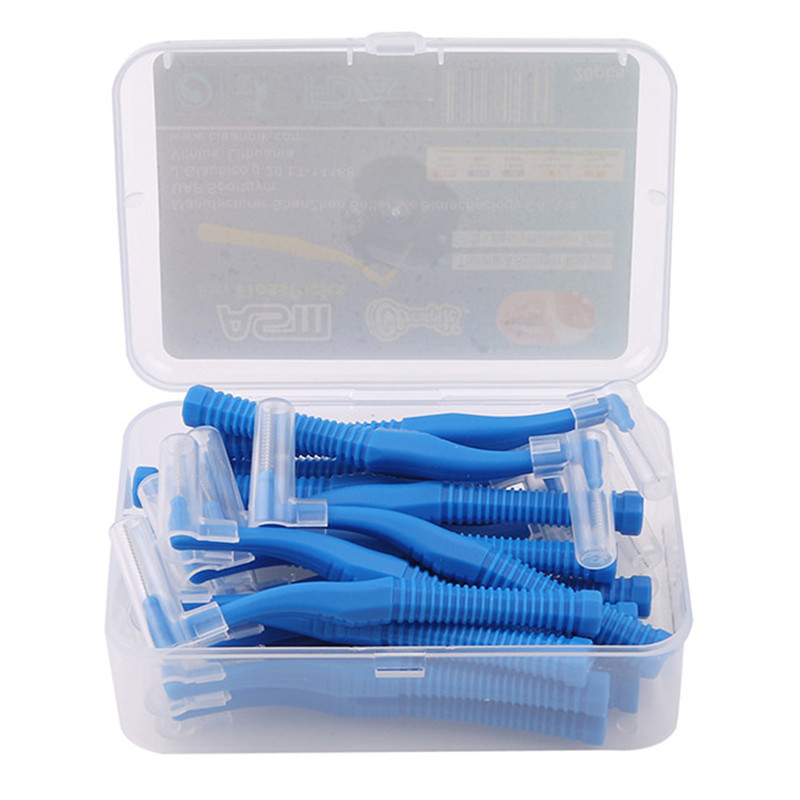 Push-Pull Rager 20 Stks/doos Oral Care Tanden Bleken Dental Tooth Pick Tand Orthodontische Tandenstoker Tandenborstel