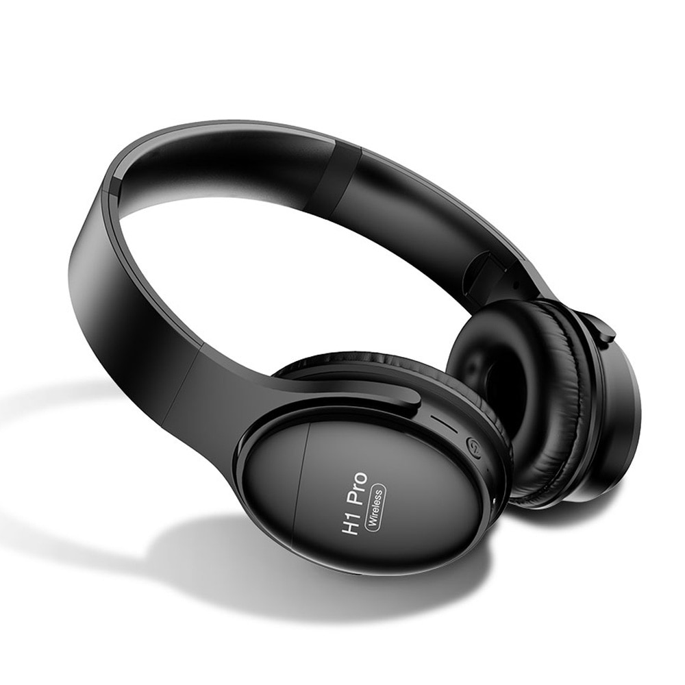 H1-Auriculares auriculares inalámbricos con Bluetooth con cancelación de ruido para videojuegos, cascos con micrófono, compatible con tarjeta TF, estéreo HIFI