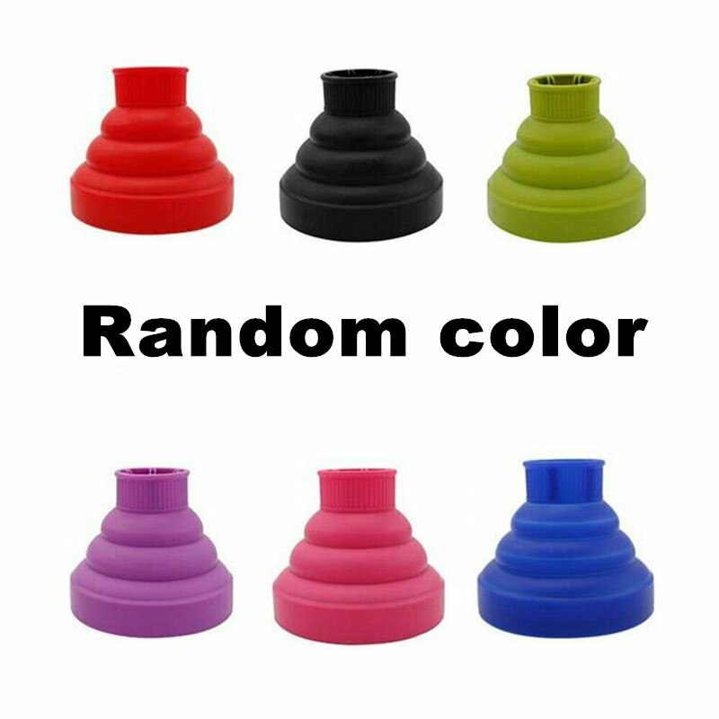 Silicone Hair Dryer Diffuser Universal Foldable Salon Styling Curly Tool Travel Hair Care Diffuser: Default Title