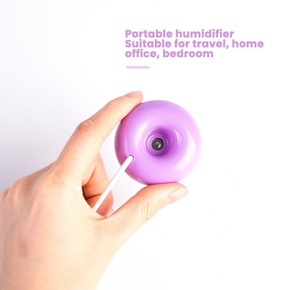 Mini Portable Donuts USB Air Humidifier Purifier Aroma Diffuser Steam Safe Use for Home Atomizer Aromatherapy