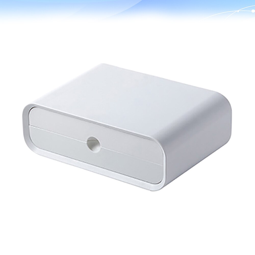 Multifunctionele Computer Screen Stand Monitor Plank Desktop Opbergrek Container Wit