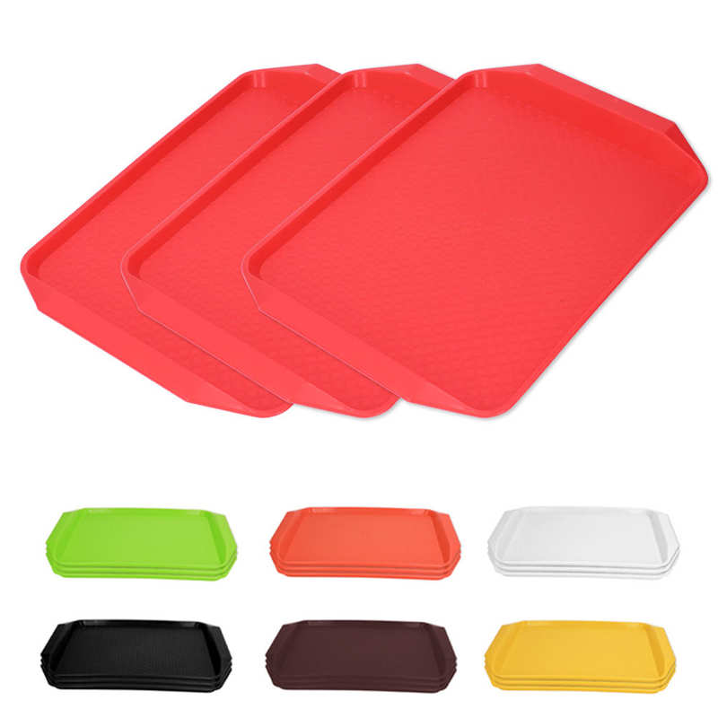 Plastic Tray Food Tray Stackable Multifunction for Hotels for Buffet Restaurant