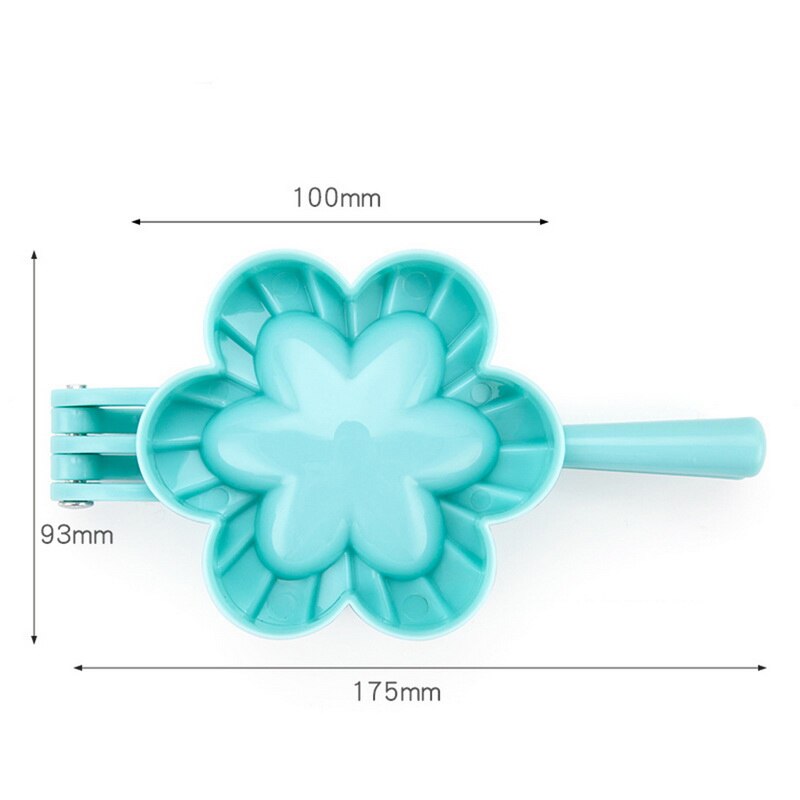 Plastic Dumpling Maker DIY Heart Butterfly Shape Kitchen Pierogi Mold Clips For Dumplings Ravioli Dough Press Kitchen Gadgets: L Flower